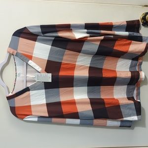 Brown and Orange Top